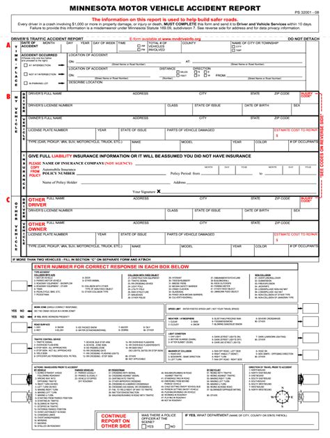 Mn crash report: Fill out & sign online | DocHub