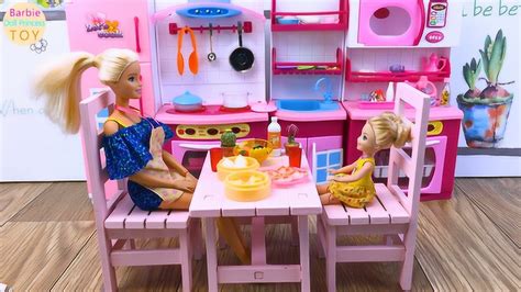 芭比娃娃厨房玩具，芭比给妹妹做晚饭_高清1080P在线观看平台_腾讯视频