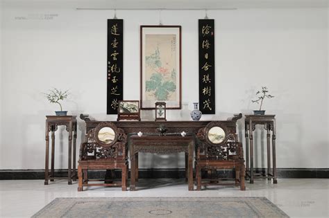 榆木中堂条案_产品展示_北京香河仿古老榆木家具定制厂家