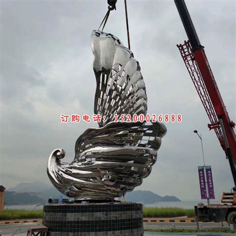 不锈钢海螺雕塑 (2)-宏通雕塑