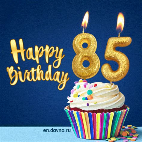 Happy Birthday - 85 Years Old Animated Card | Funimada.com