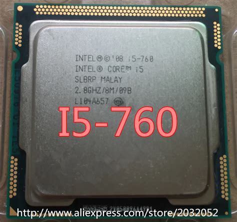 Intel Core i5-760 (4x 2.80GHz) SLBRP CPU Sockel 1156 #6295