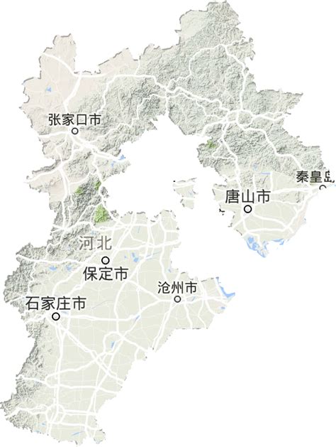 河北省标准地图（边界版） - 河北省地图 - 地理教师网