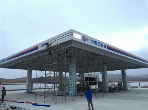 中石化加油站罩棚网架结构-徐州先禾钢结构网架工程有限公司
