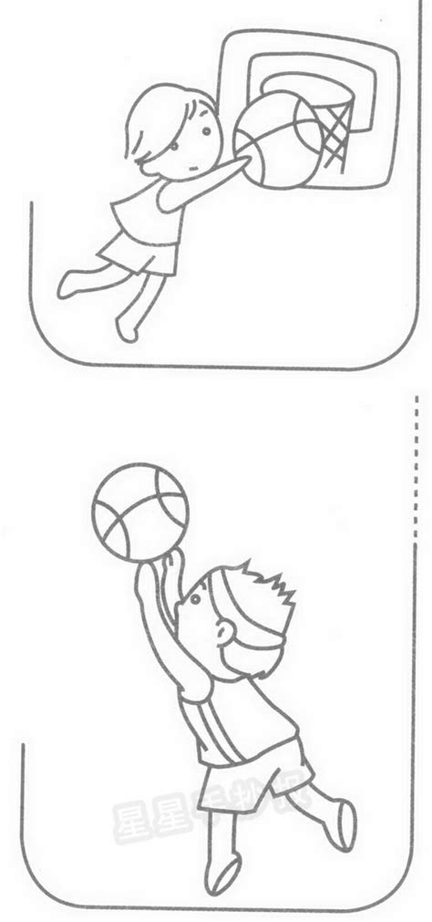篮球运动员简笔画图片教程