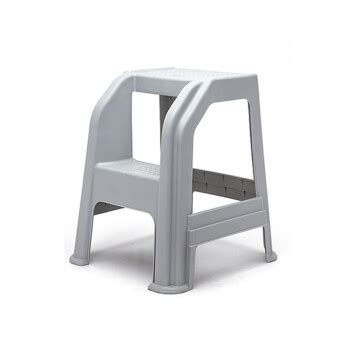 洗车凳阶梯凳两步凳塑料高低凳椅台阶凳脚踏梯家用垫脚 灰色 ...