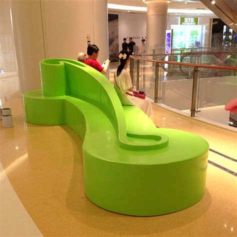 创意休息椅商场公共空间艺术椅多人位排椅玻璃钢休闲异形座椅定制-阿里巴巴