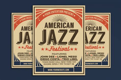 美国爵士音乐节海报PSD素材 American Jazz Festival – 设计小咖