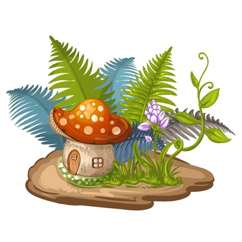 卡通的蘑菇矢量插图图片-矢量的卡通蘑菇丛素材-高清图片-摄影照片-寻图免费打包下载