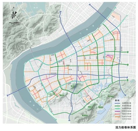 《杭州高新区（滨江）分区规划（2017-2020年）》公示 一主三次两带五轴七片区-CBD城建-五星网